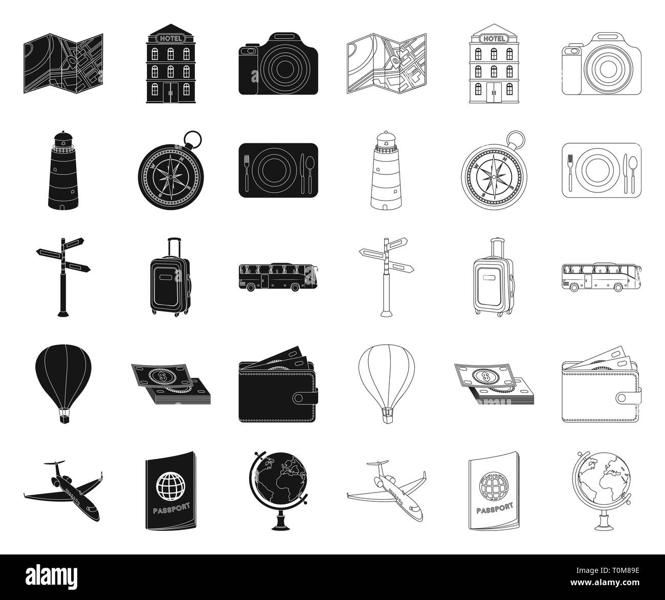 Airballoon,compagnie,avion,autour,Black,bâtiment,bus,plan,business,camera,cash,compas,collection,pays,carrefour,design,croisière,excursion,animation,finance,vol,monde,hotel,icon,illustration,isolé,jorney,phare,assurance,passeport,carte,pile,plaisir,se détendre,reste,servi,set,signer,table,symbole,ticket,tour,tourisme,voyage,transport,voyage,vacances,voyage,monde,portefeuille vecteurs vecteur , Illustration de Vecteur