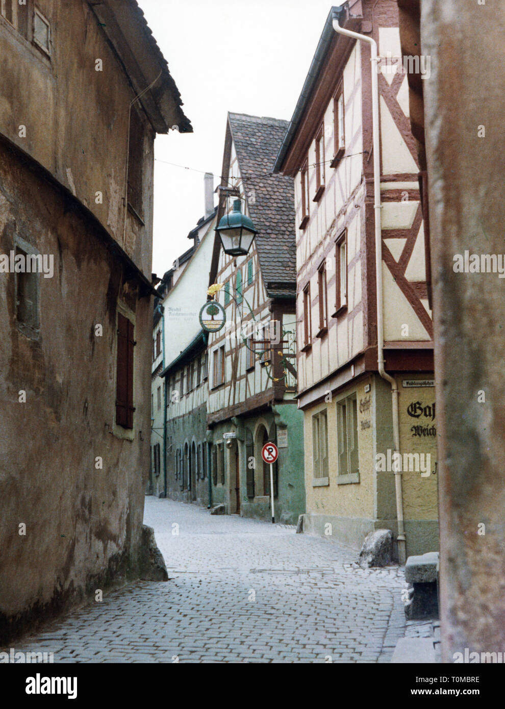 Géographie / voyage, Allemagne, Bad Mergentheim, rues, vue dans une ruelle de la vieille ville, 1950 Additional-Rights Clearance-Info-Not-Available- Banque D'Images