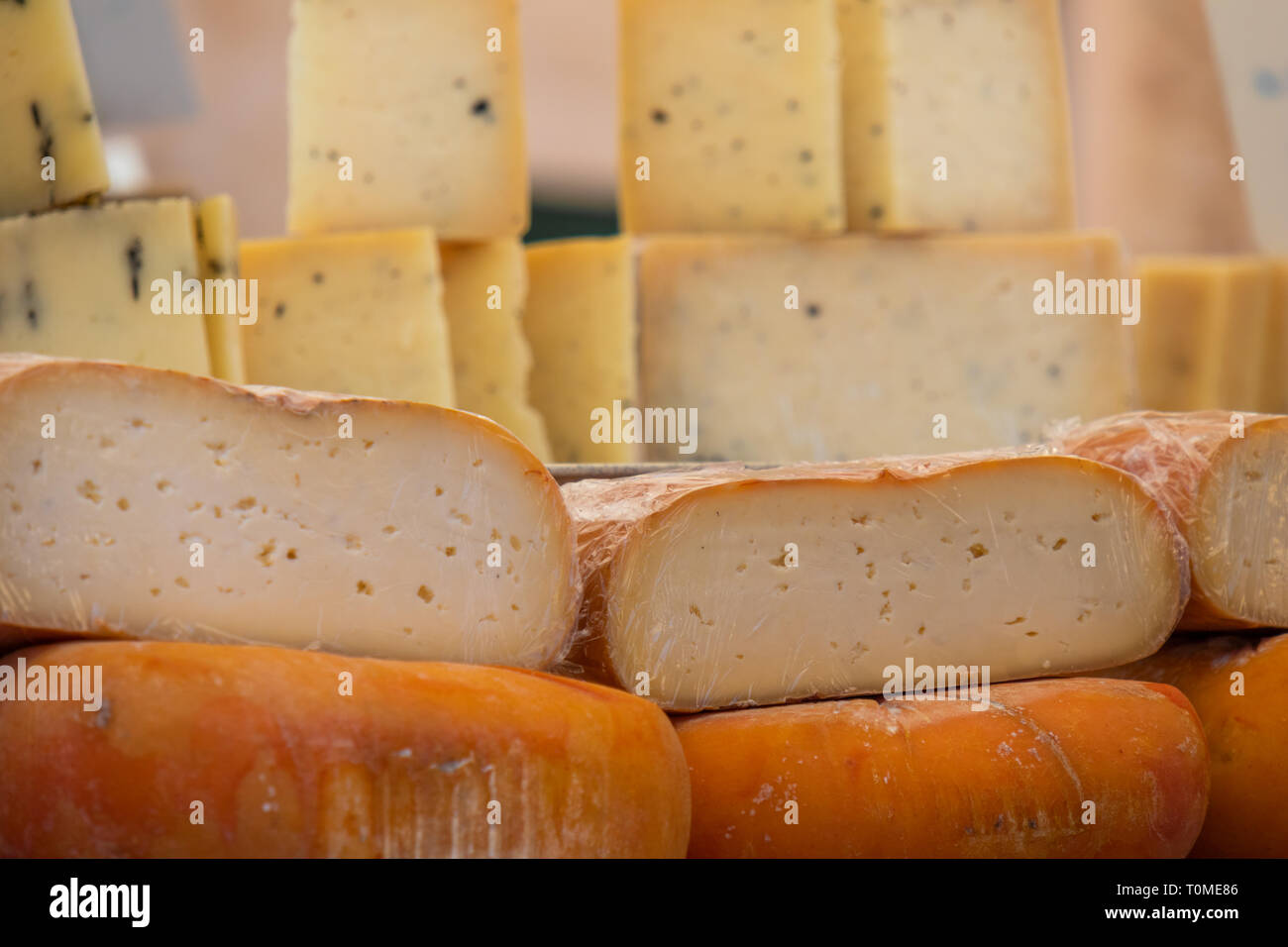 La variété de fromage Banque D'Images