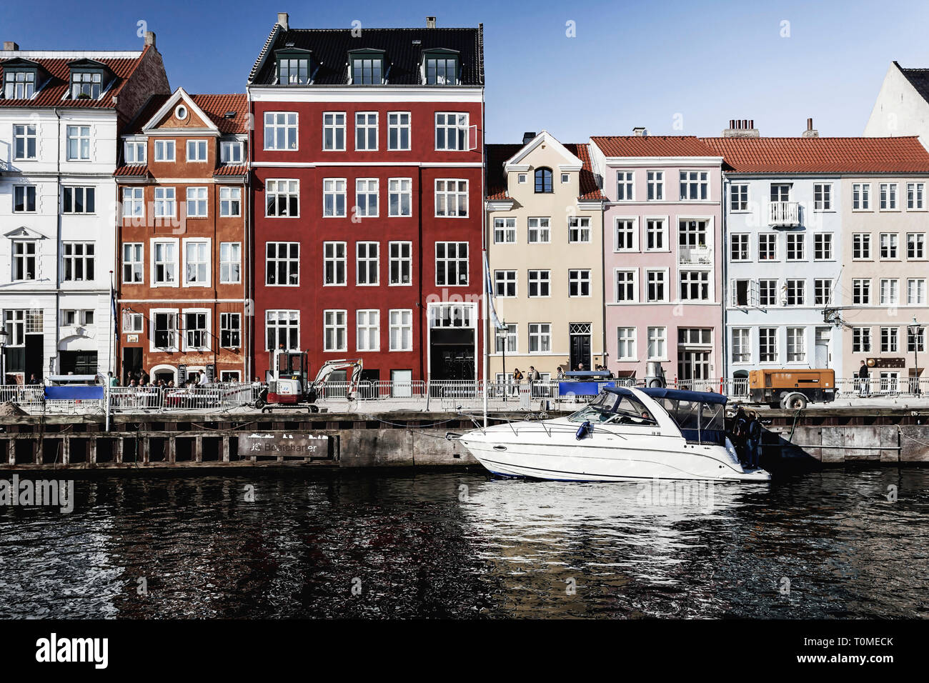 L'architecture historique, Nyhavn, Copenhague, Danemark Banque D'Images