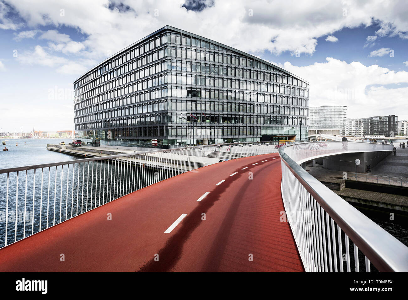 Cykelslangen location pont, Havneholmen, Copenhague, Danemark Banque D'Images