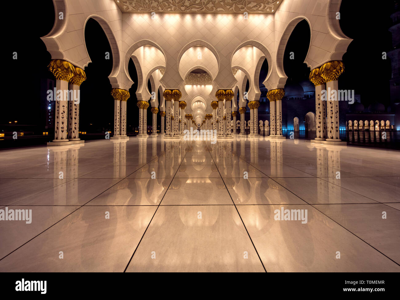 La Mosquée Sheikh Zayed, Abu Dhabi, UAE Banque D'Images