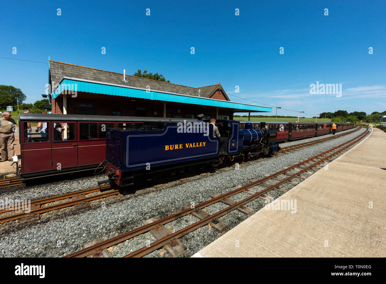 Bure Valley Railway ; Norfolk UK Banque D'Images