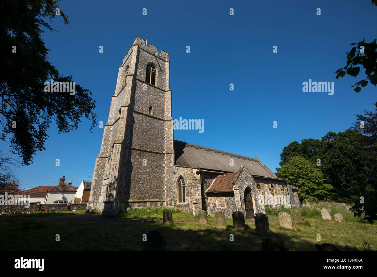 Coltishall ; Église ; Norfolk UK Banque D'Images