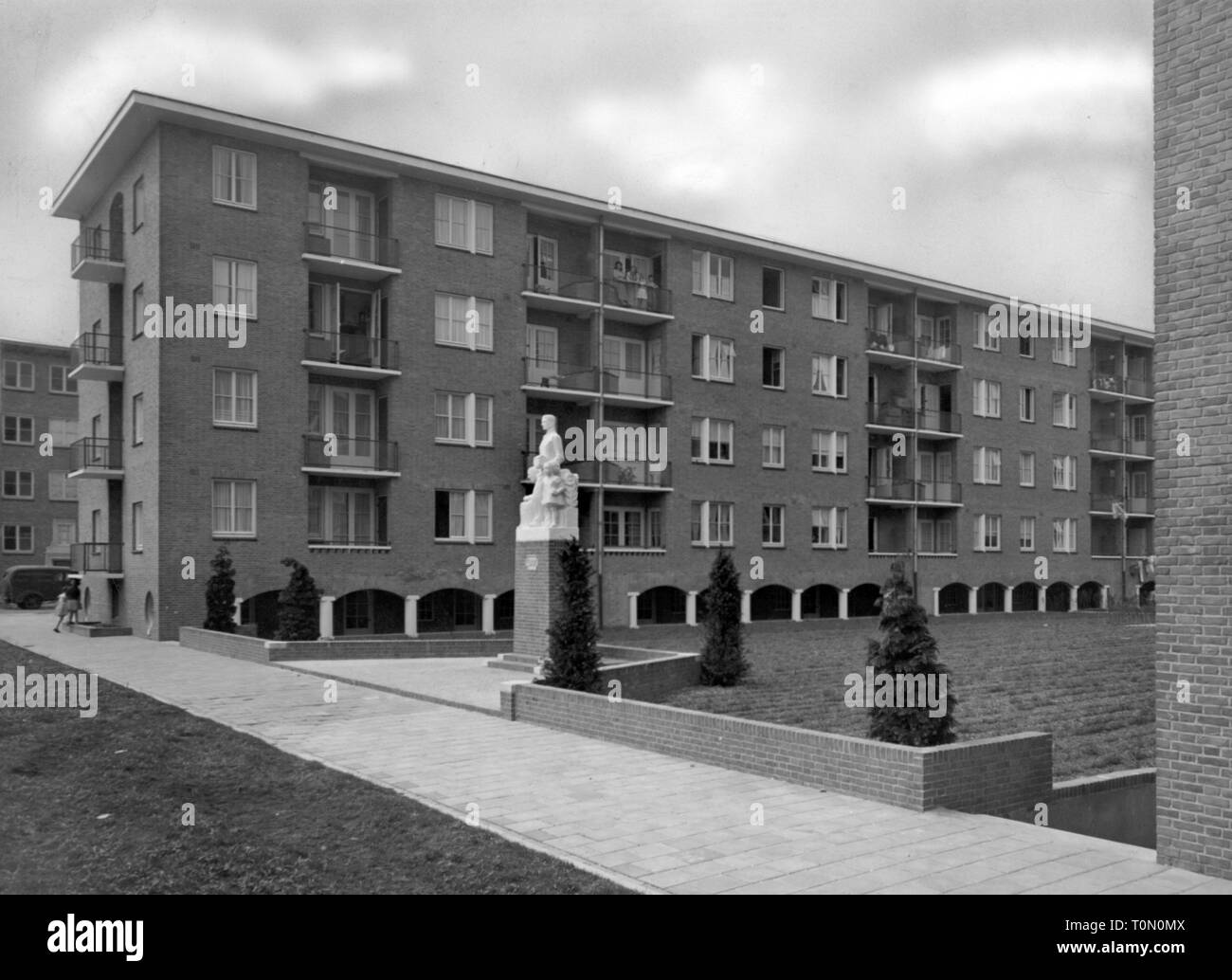 Géographie / voyage, Pays-Bas, Amsterdam, de la construction, de l'accueil pour les travailleurs, à l'ouest d'Amsterdam, construit 1950, vue extérieure, 1950 Additional-Rights Clearance-Info-Not-Available- Banque D'Images