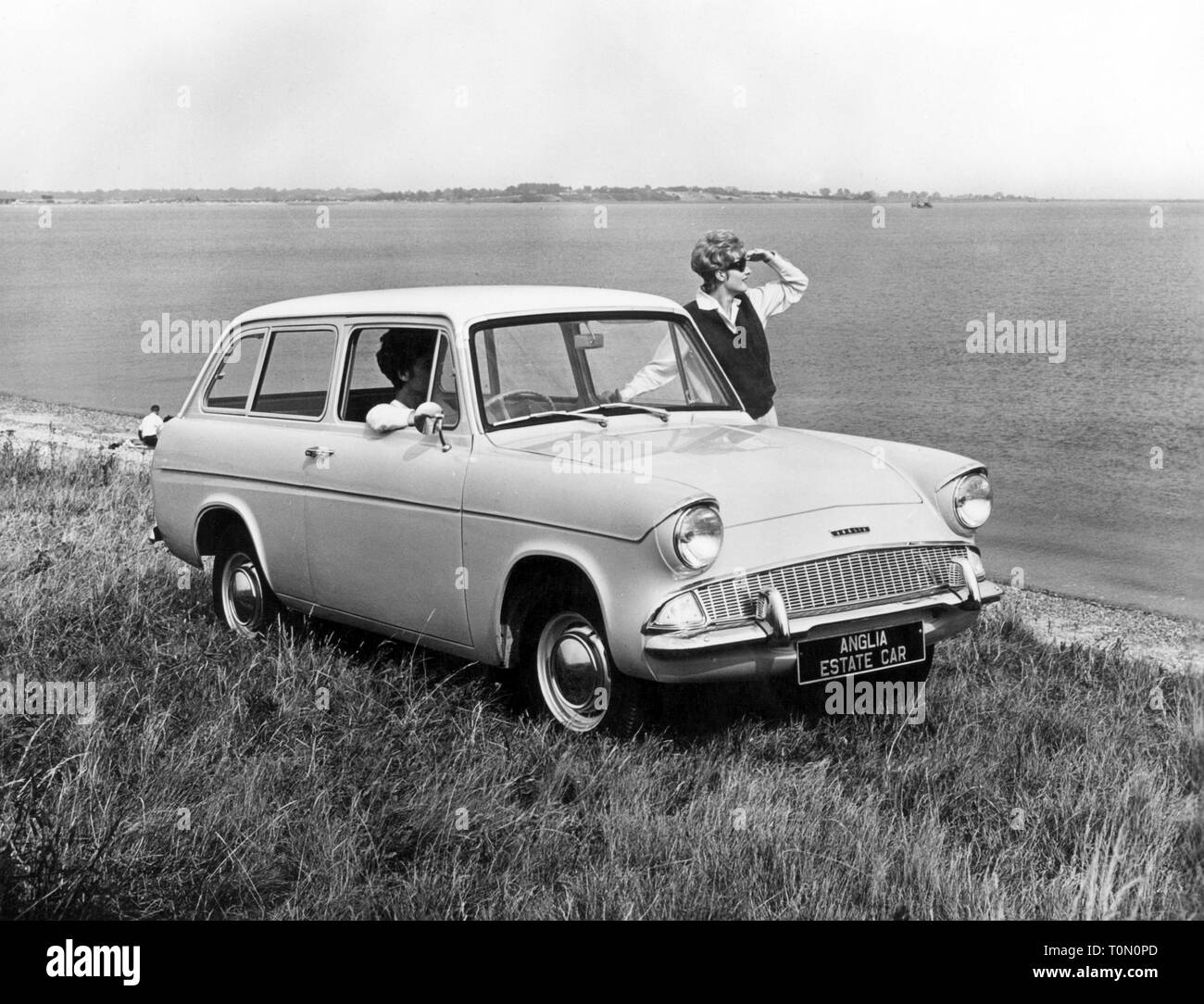 Transport / Transport, voitures, véhicules, Ford Anglia 105E Estate de luxe, vue de l'avant, Ford of Britain, 1960 Additional-Rights Clearance-Info-Not-Available- Banque D'Images