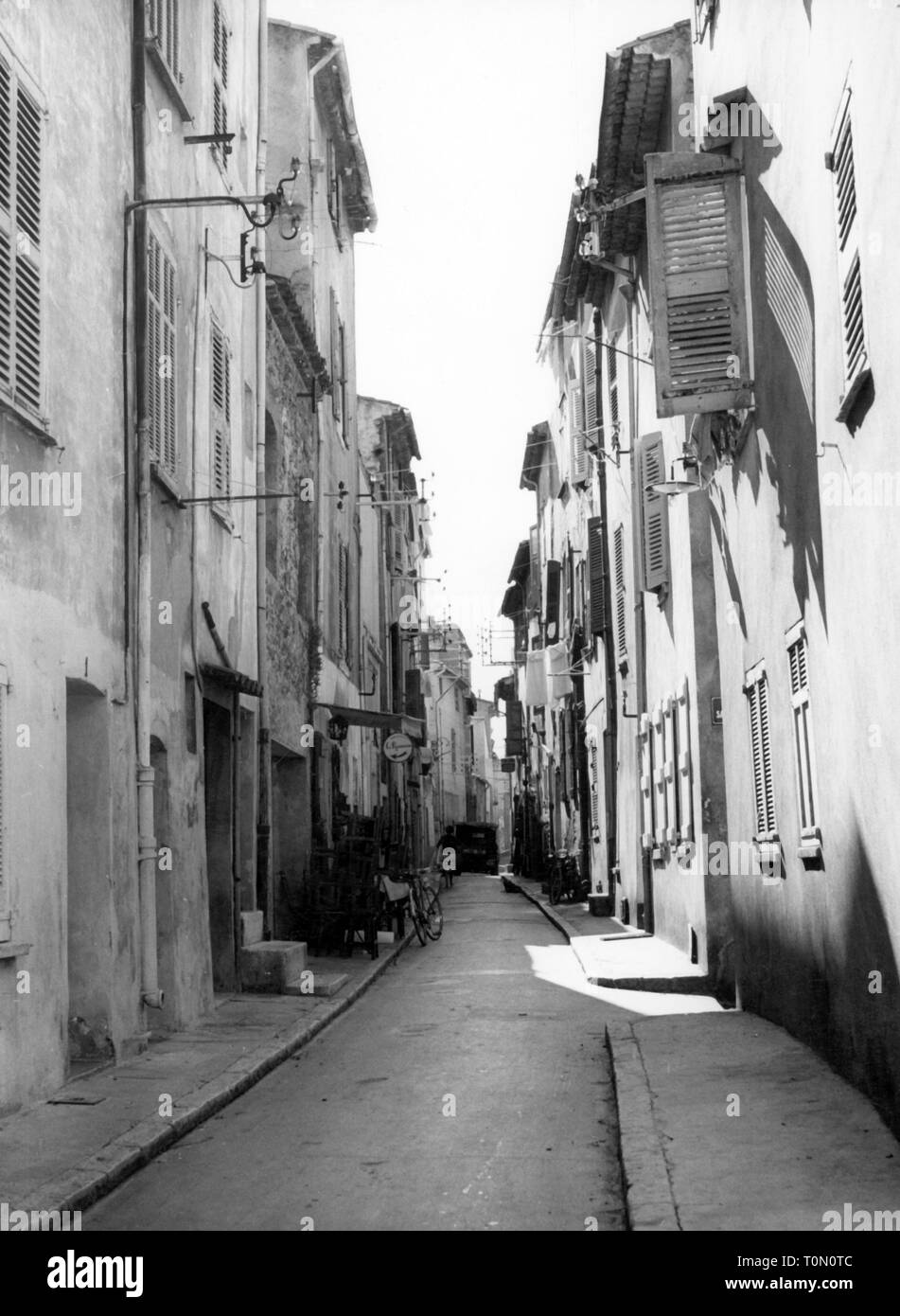 Géographie / voyages, France, Saint-Tropez, rues, ruelle, 1950 Additional-Rights Clearance-Info-Not-Available- Banque D'Images