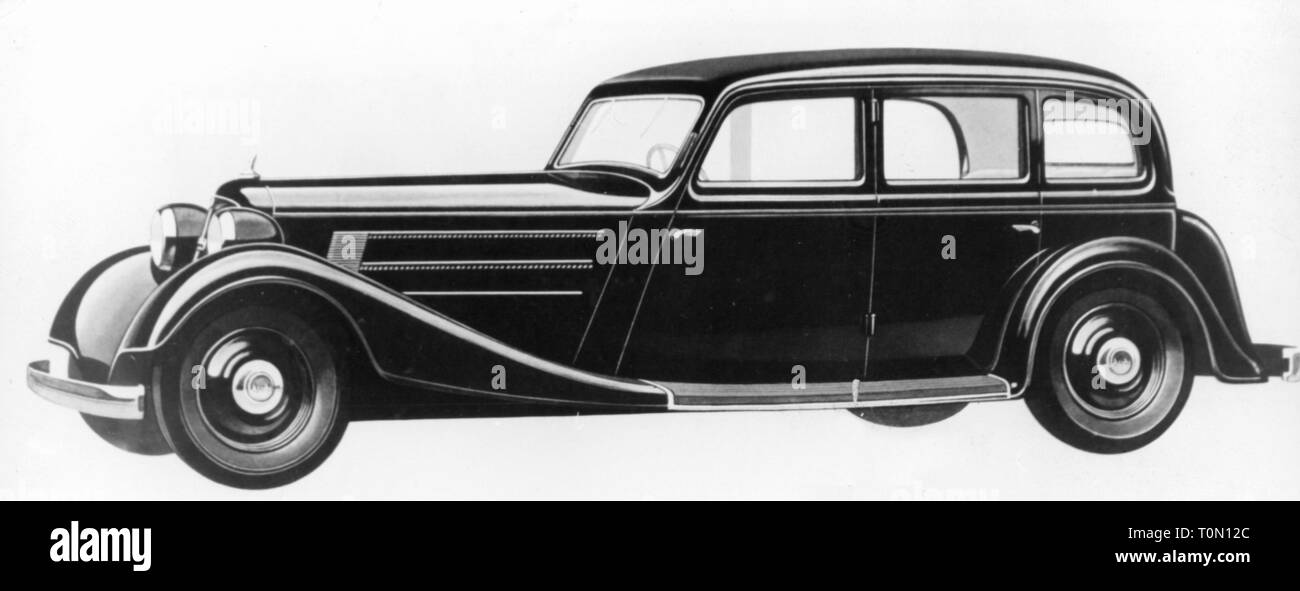 Transport / Transports, location de véhicules, véhicules, Audi/UV type 1933 - 1934, vue de gauche, illustration, années 1930, Additional-Rights Clearance-Info-Not-Available- Banque D'Images