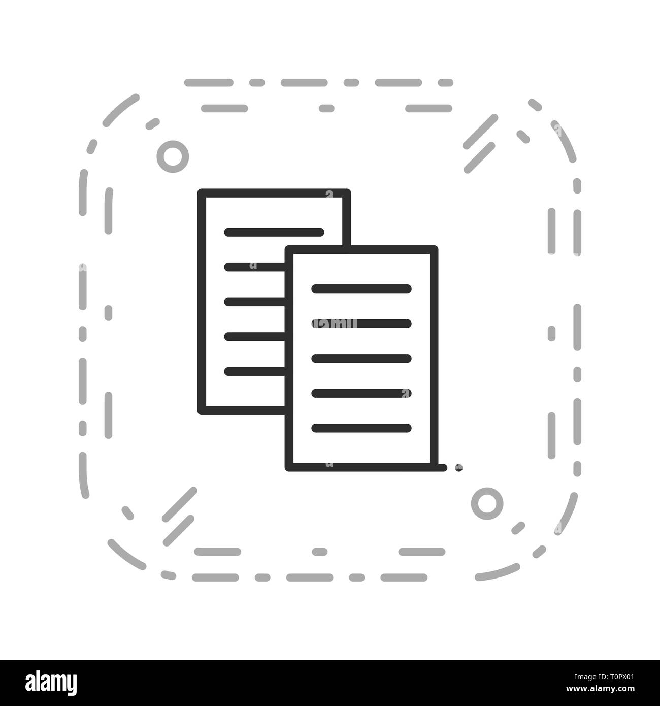 L'icône des fichiers d'illustration Banque D'Images
