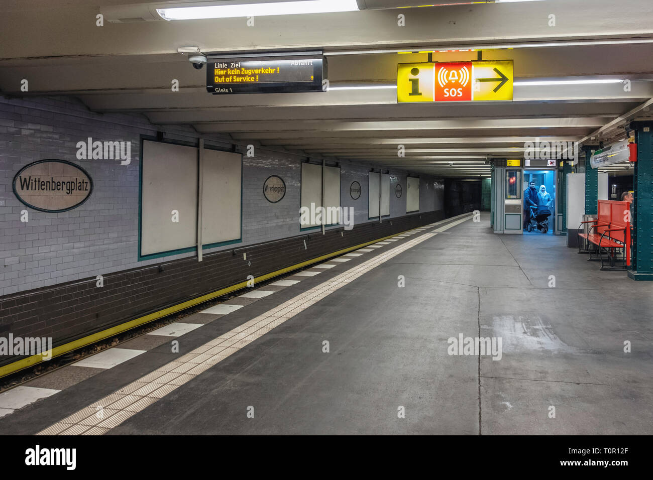 Berlin, Schöneberg. La station de métro Wittenbergplatz Ubahn railway