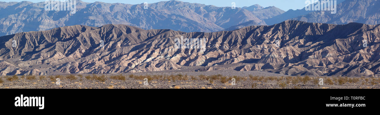 Panorama de la vallée de la mort, en Californie, l'Amérique. Banque D'Images