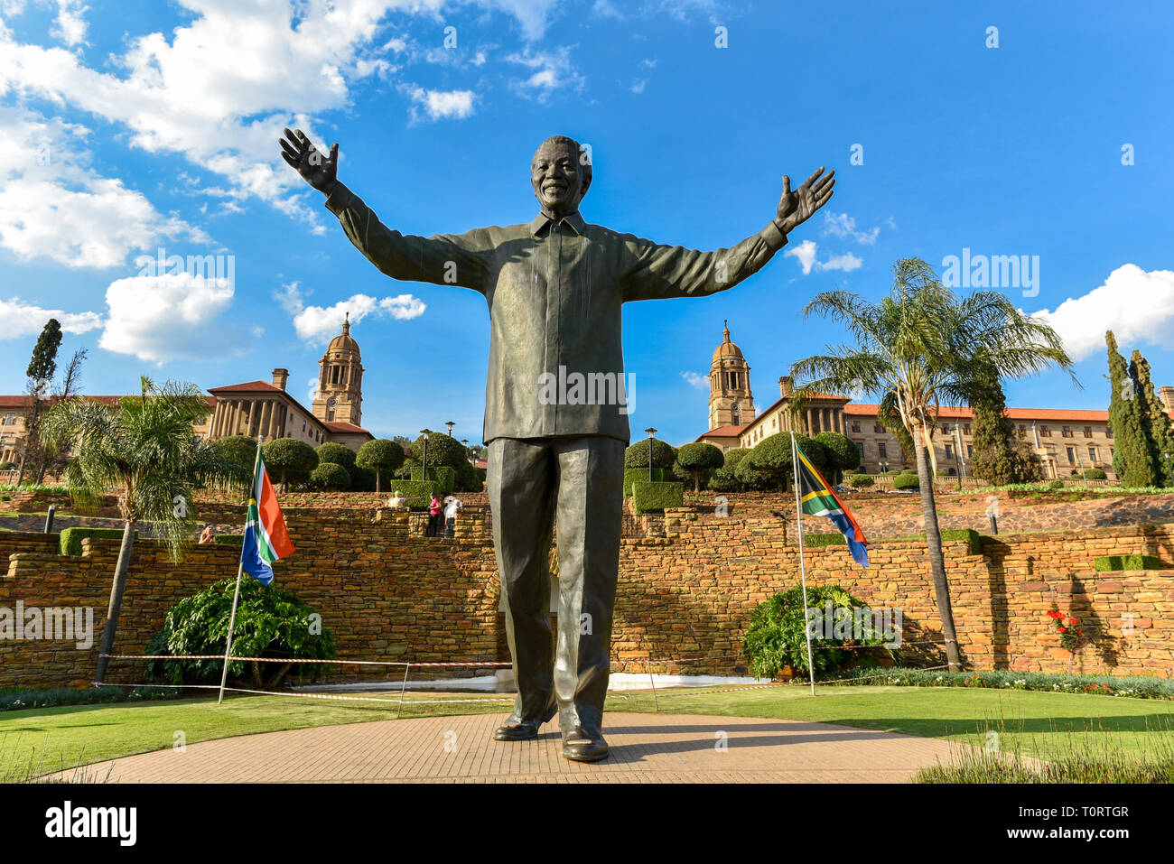 La statue de Nelson Mandela à l'Union Buildings, Pretoria, Afrique du