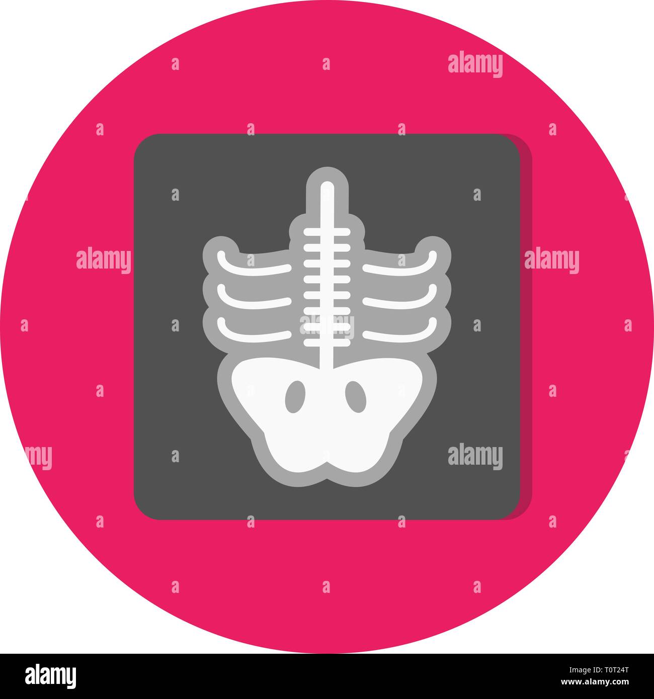 L'icône Illustration Xray Banque D'Images