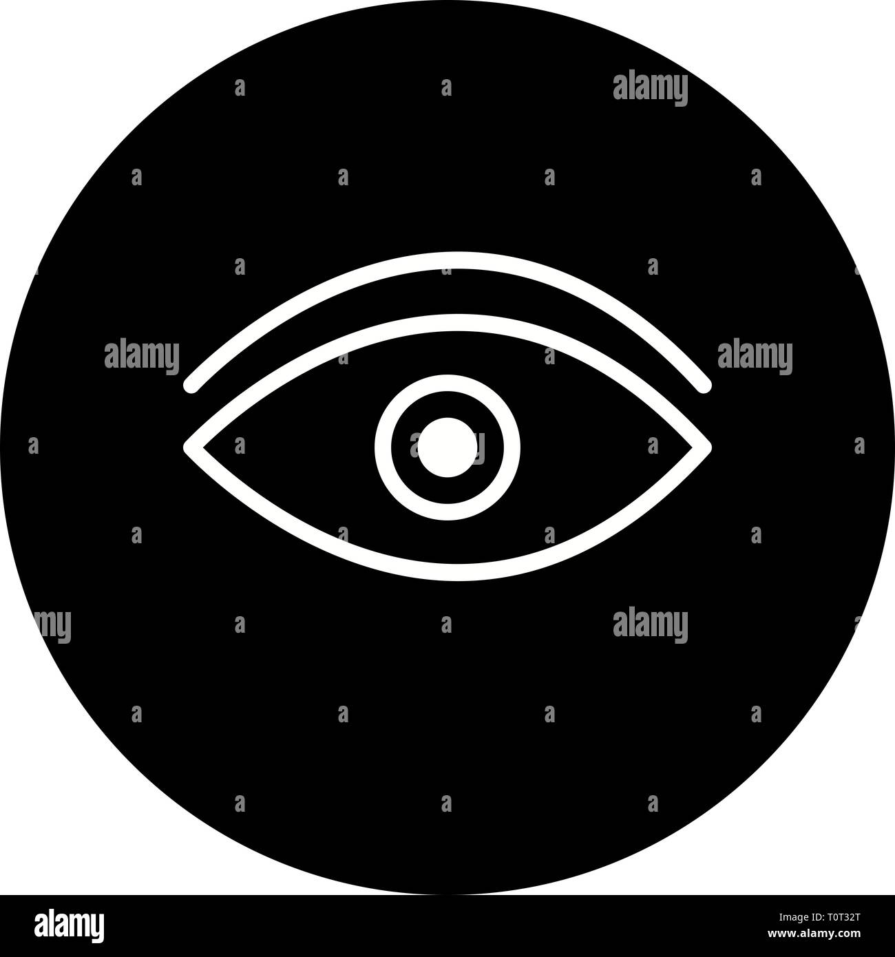 Illustration Icône de l'oeil Banque D'Images