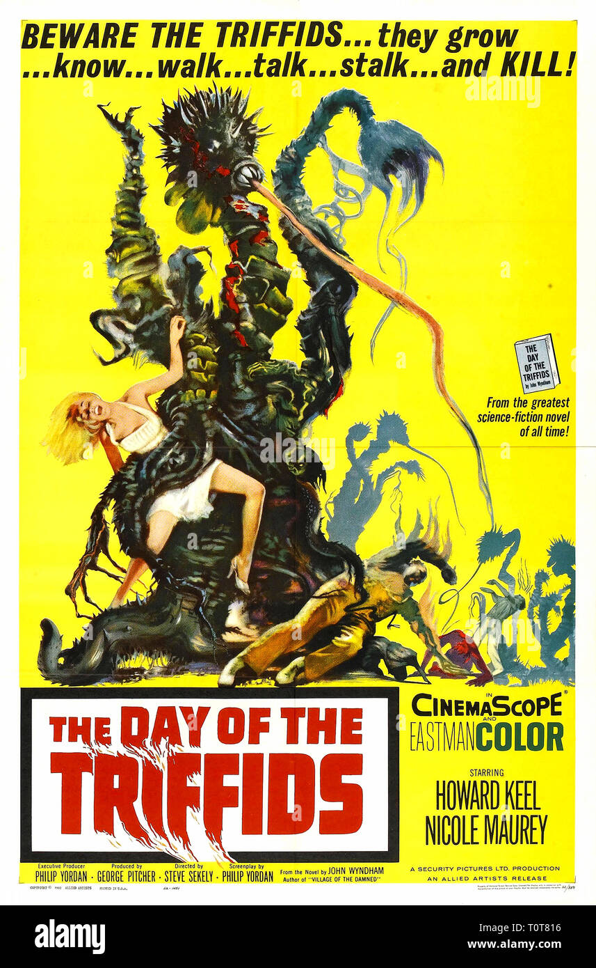Le jour de i am. Affiche pour le film Le Jour de I Am (1962). Le jour de la science-fiction britannique, Triffides affiche de film Banque D'Images