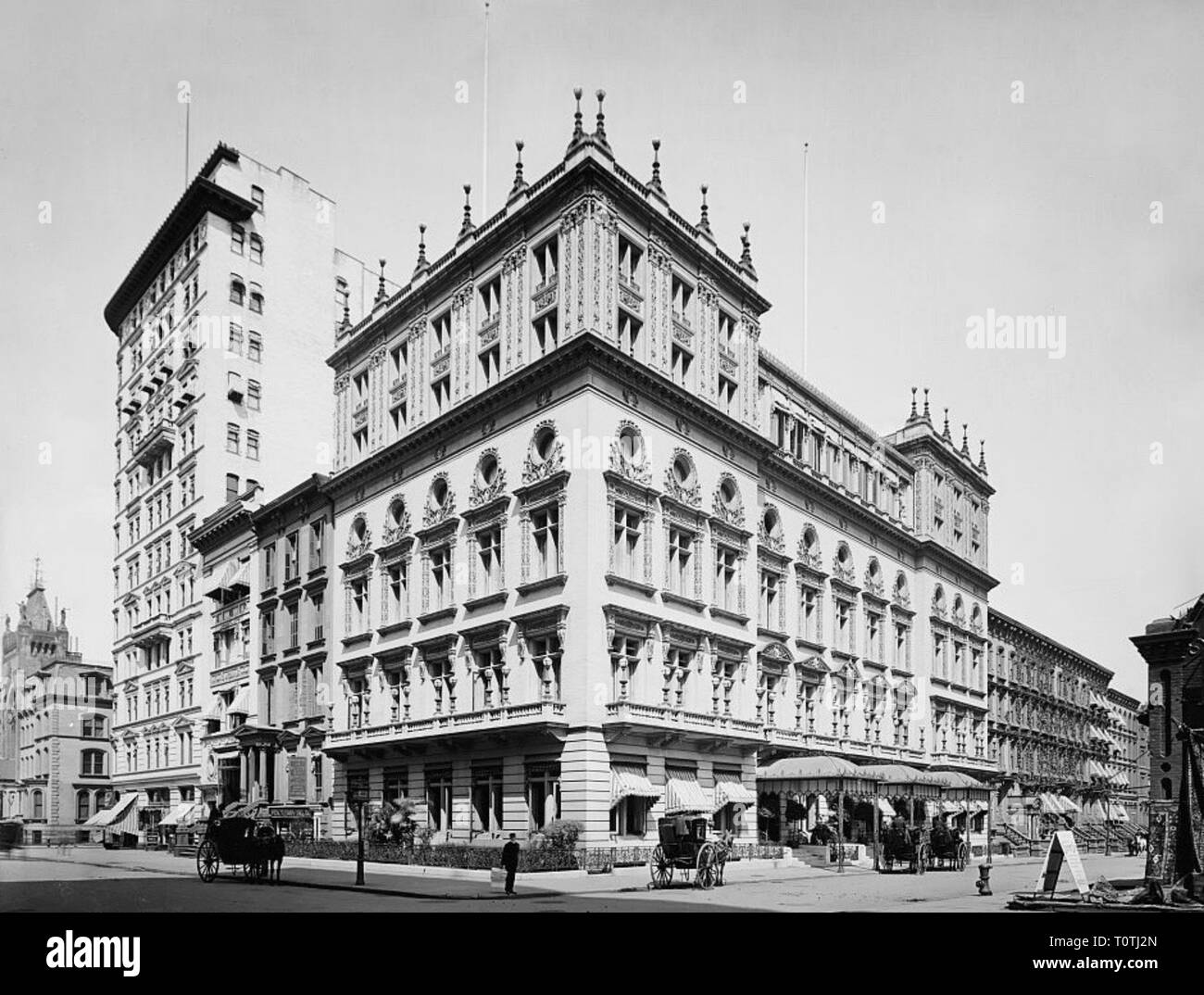 Le Delmonico, New York 1903. Banque D'Images