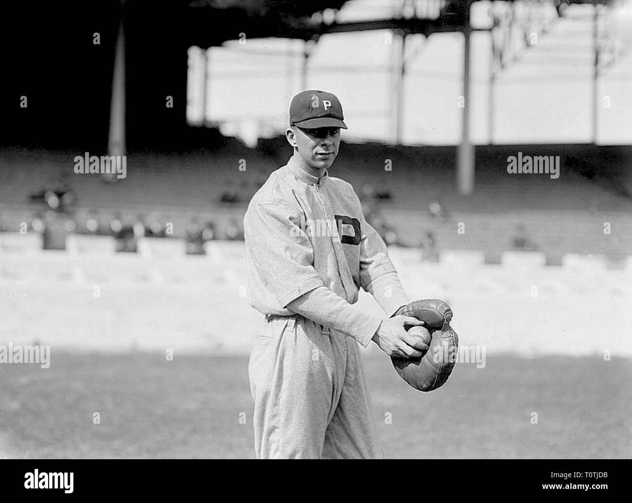 Bill Killefer, Philadelphia Phillies, au Polo Grounds de New York, 1913. Banque D'Images