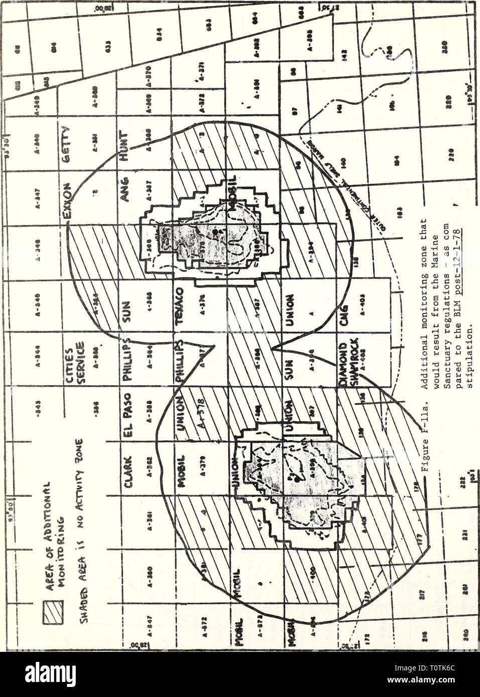 Projet de déclaration de l'impact sur l'environnement a élaboré un projet de déclaration de l'impact sur l'environnement établi sur la proposition de l'Est et l'ouest des jardins de fleur Marine Sanctuary / Ministère du Commerce des États-Unis, National Oceanic and Atmospheric Administration, Bureau de la gestion des zones côtières draftenvironment00nati Année : 1979 F-48 Banque D'Images