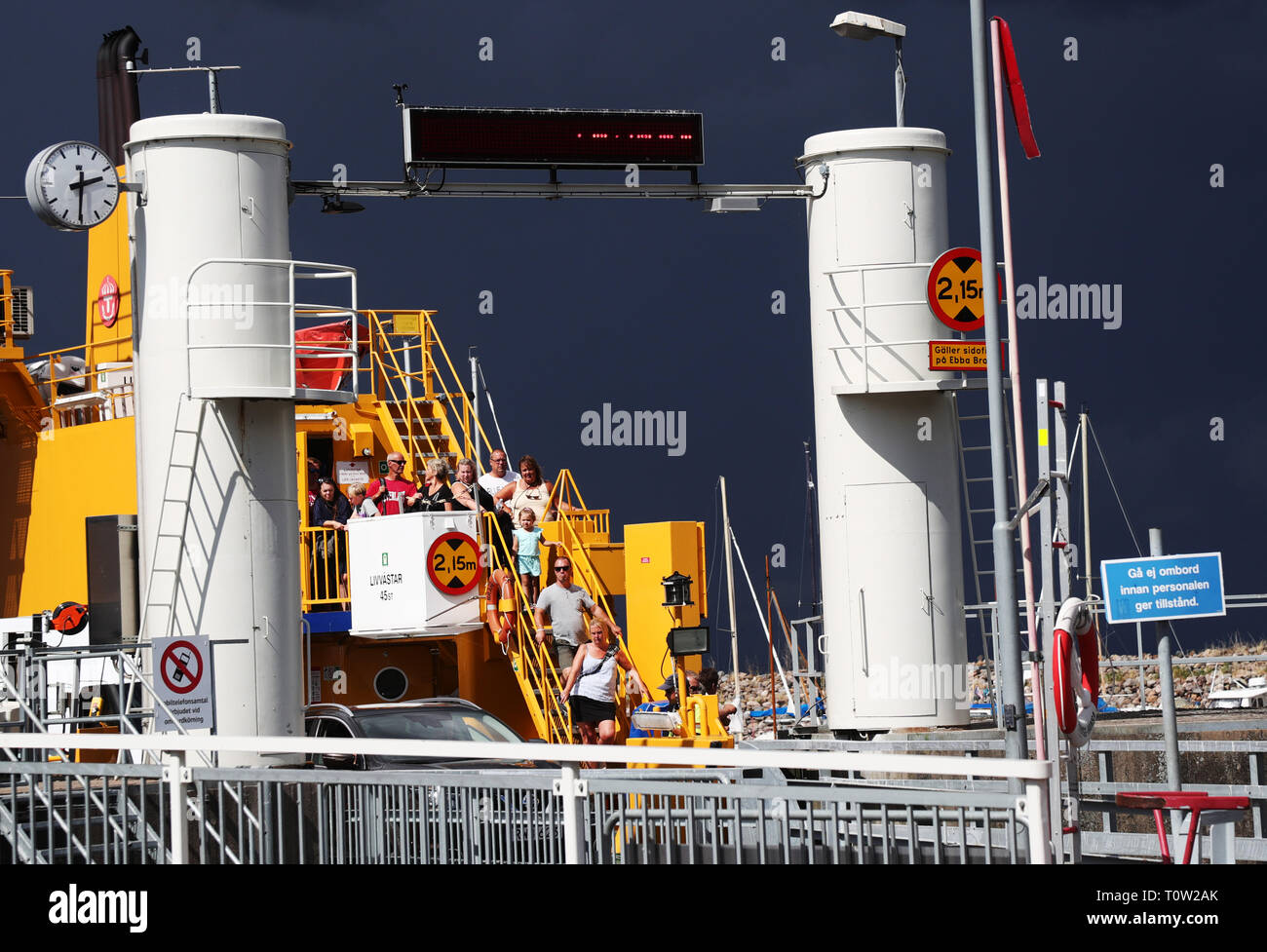 GRÄNNA, SUÈDE 20180804 Ville de Gränna. Jeppe Photo Gustafsson Banque D'Images