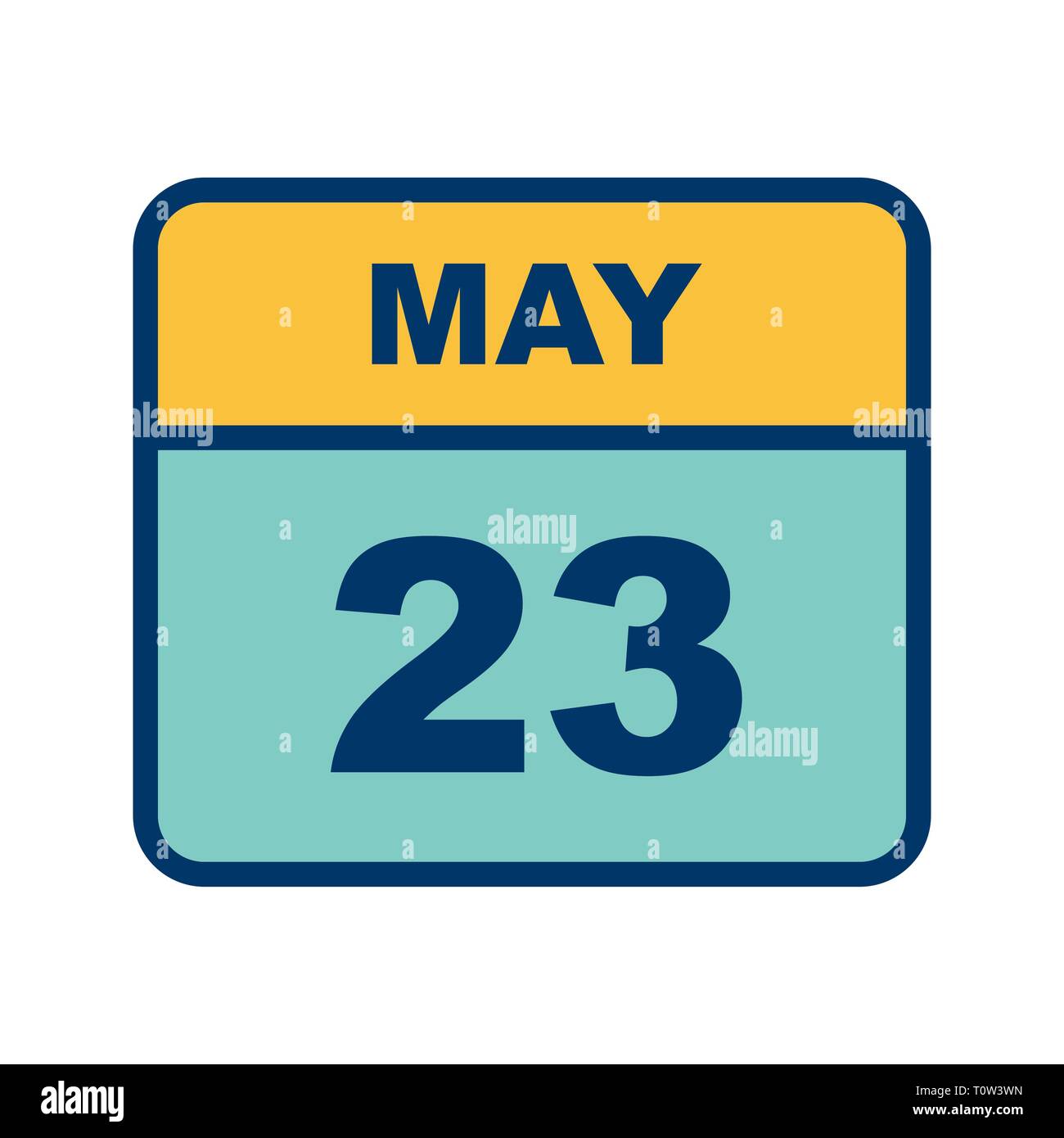 Date Du 23 mai sur une seule journée Photo Stock - Alamy