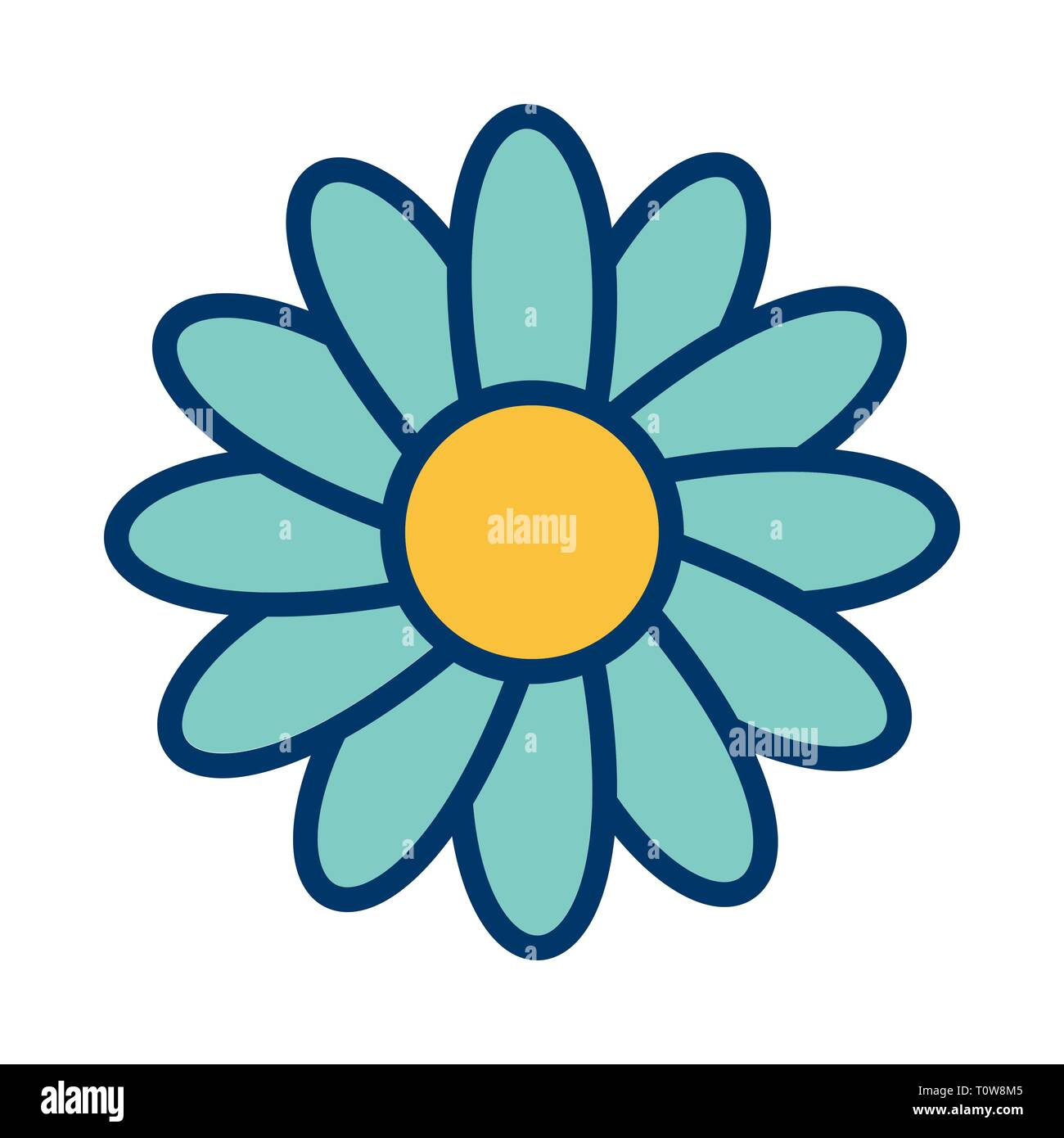 Icône Daisy Illustration Banque D'Images