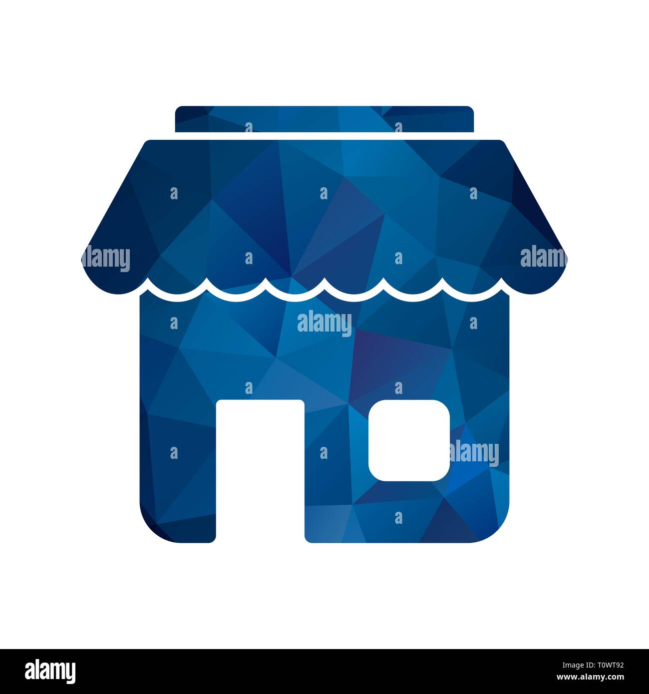 L'icône Illustration Shop Banque D'Images