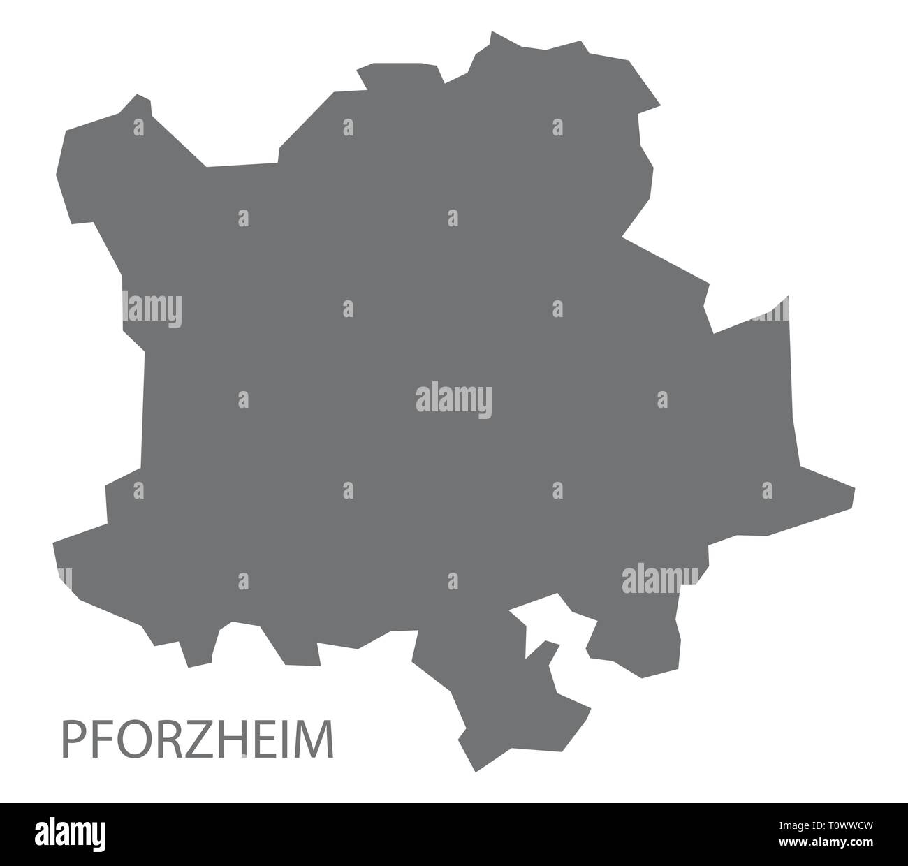 carte-de-pforzheim-banque-d-images-vectorielles-alamy