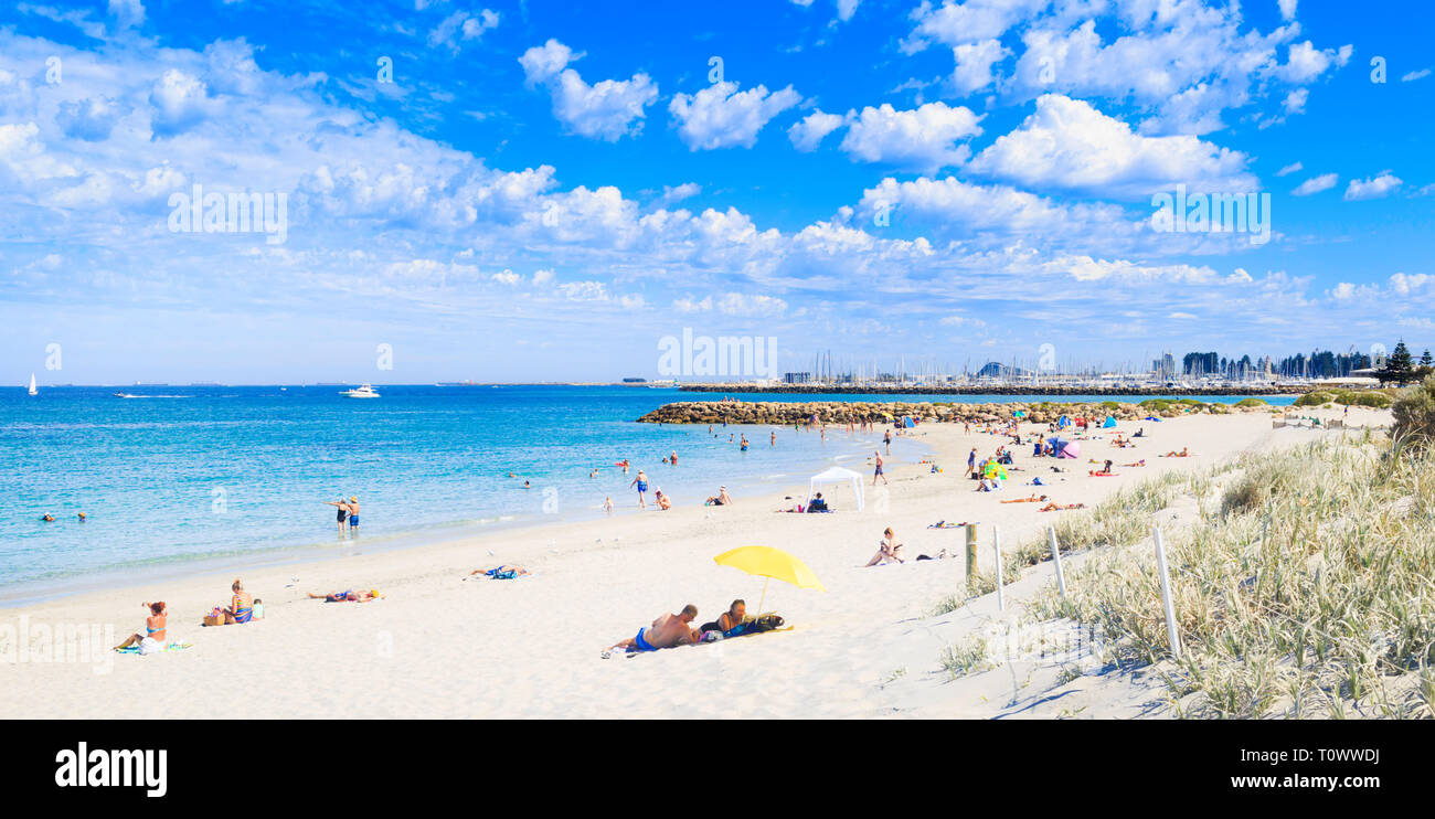 South Beach un jour d'été. Fremantle, Australie occidentale Banque D'Images