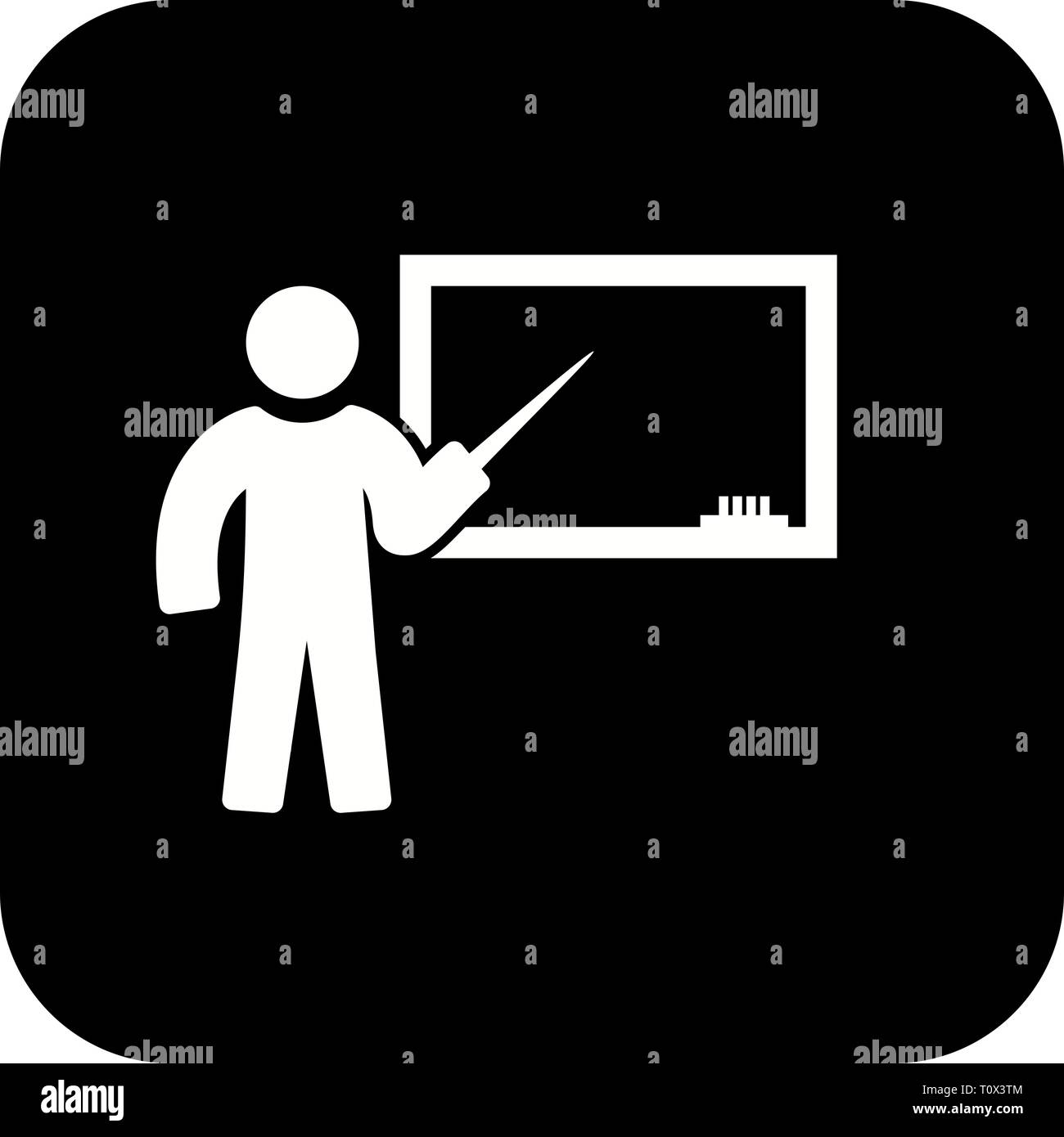 L'icône de l'enseignement de l'illustration Banque D'Images