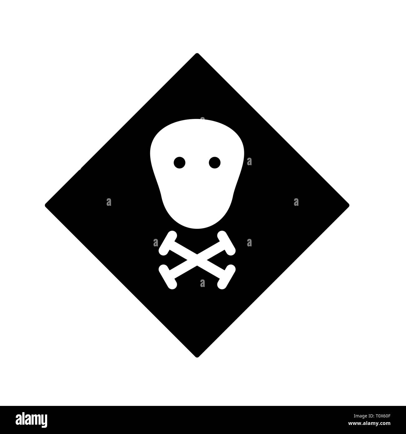 Illustration Icône toxiques Banque D'Images