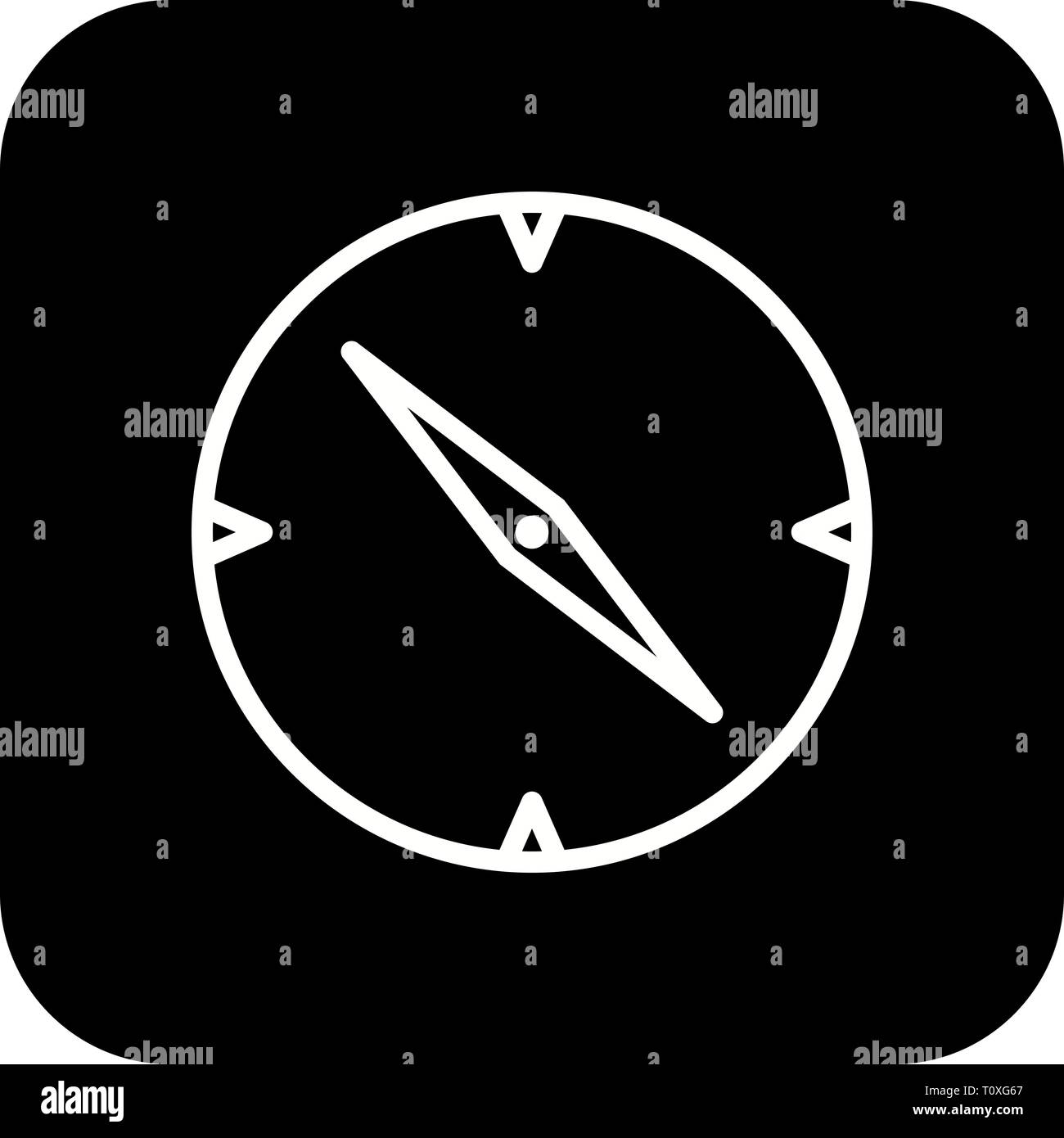 L'icône Boussole Illustration Banque D'Images