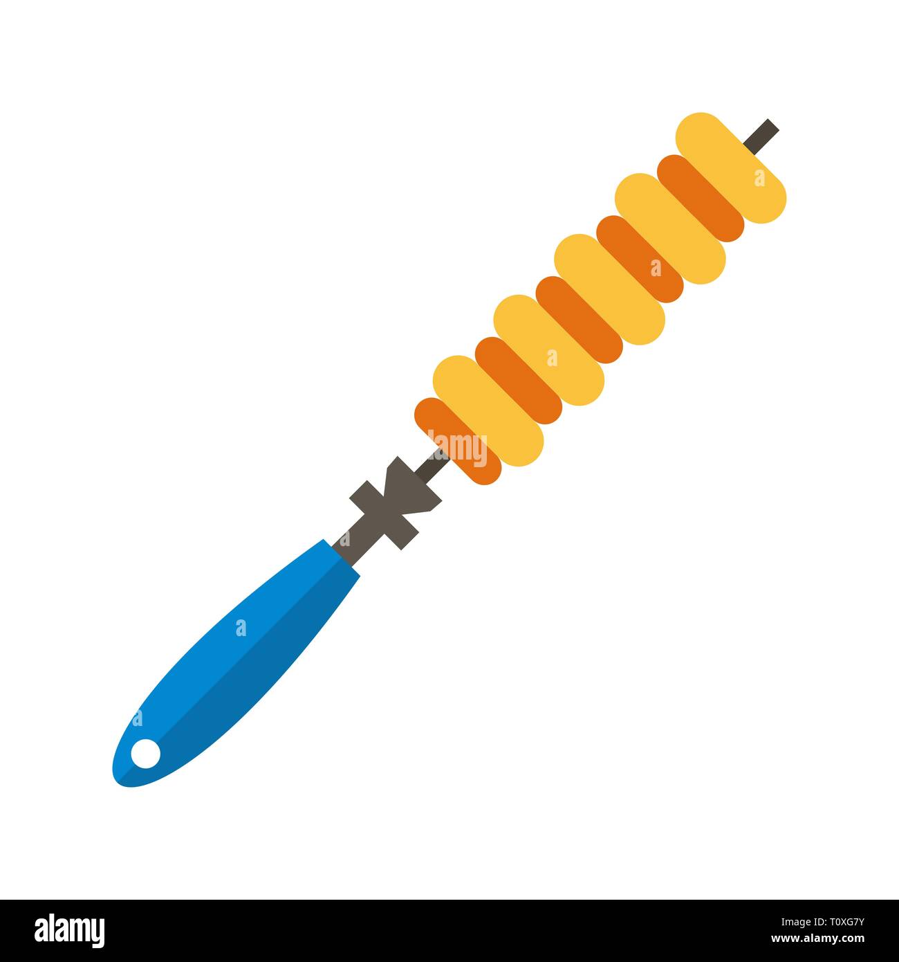 L'icône Illustration brochette Banque D'Images