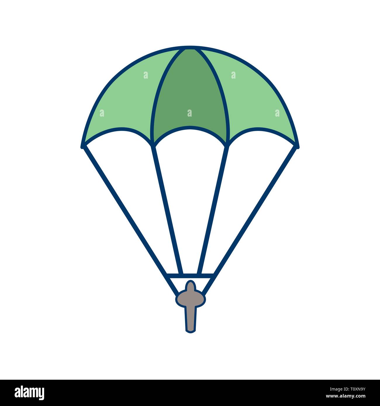 L'icône Illustration Parachutiste Banque D'Images