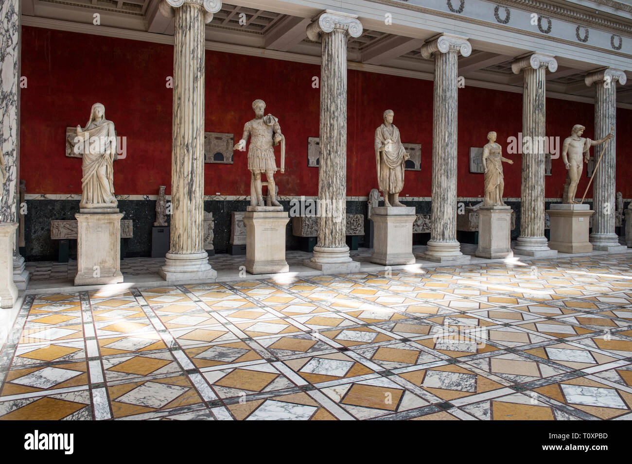 Danemark, copenhague, Ny Carlsberg Glyptotek, Carl Jacobsen's Central Hall Banque D'Images