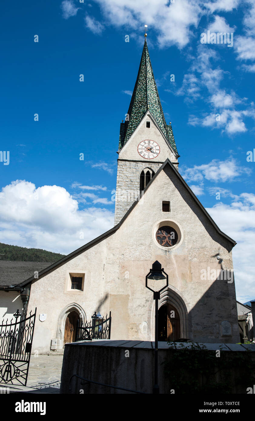 L'Italie, Trentin-Haut-Adige, Rio Pusteria, l'Eglise de Sant'Andrea Banque D'Images