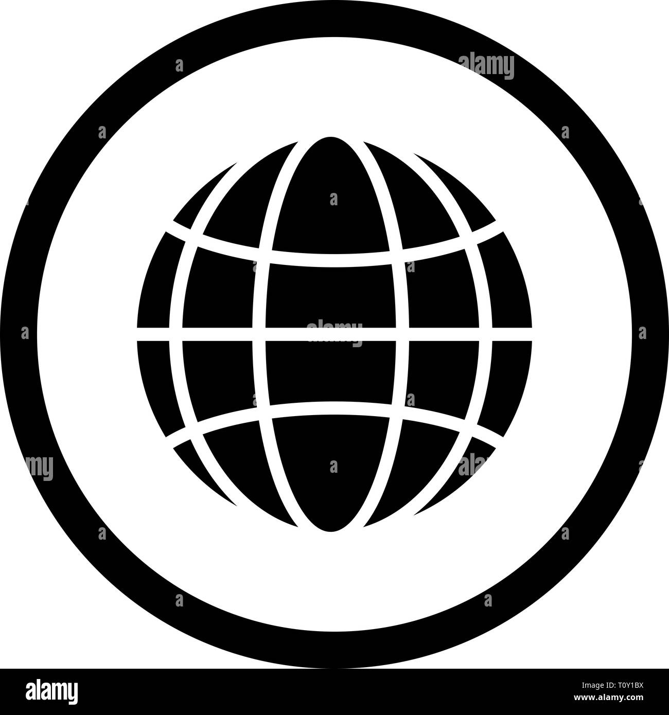 L'icône Globe Illustration Banque D'Images