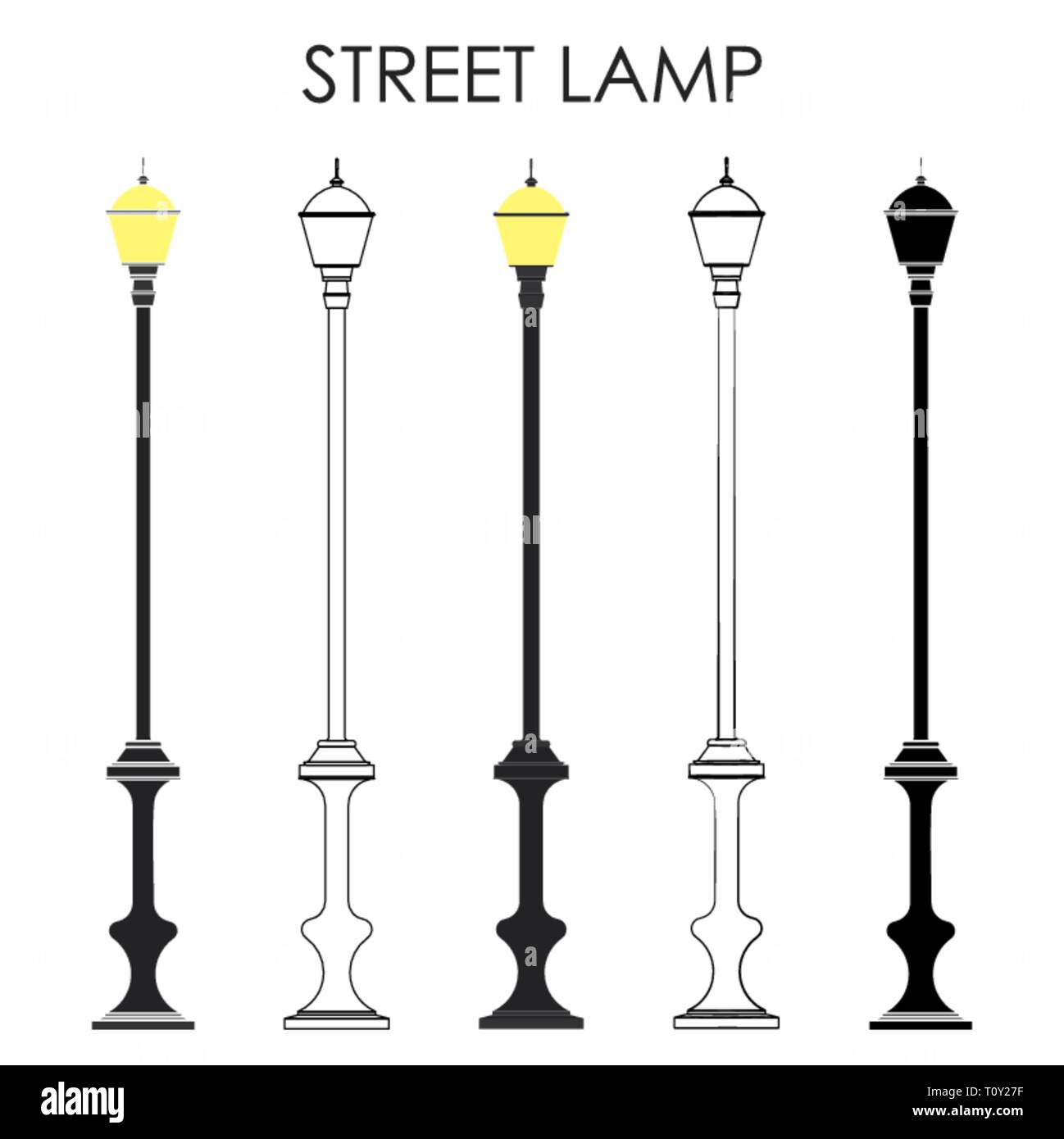Lampe de rue Illustration de Vecteur