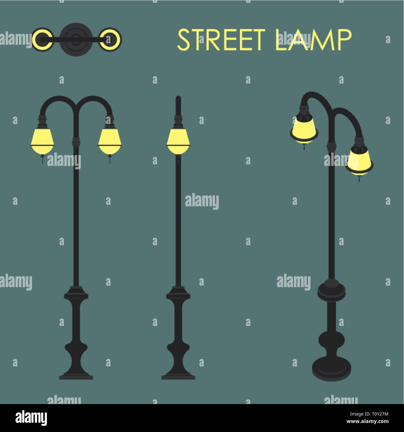 Lampe de rue Illustration de Vecteur