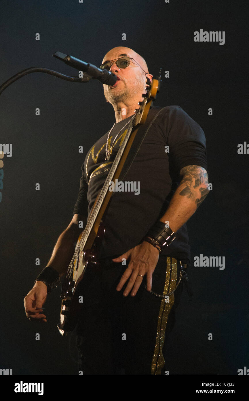 Compiègne, France. 22 Mar 2019. Pascal Obispo, vivre à Compiegne, France ; 22 mars 2019 Credit : Xavier Rockatansky/Alamy Live News Banque D'Images