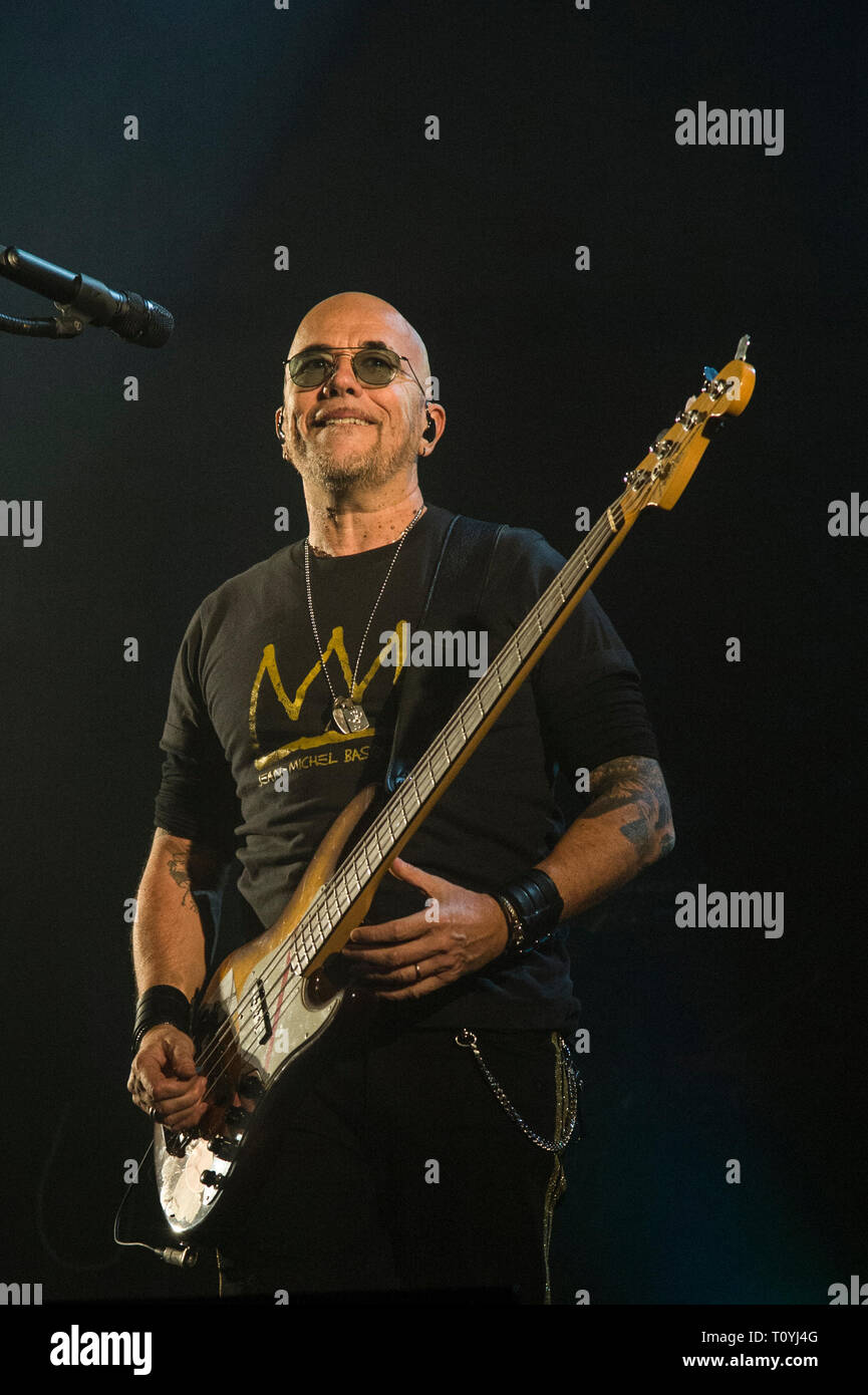 Compiègne, France. 22 Mar 2019. Pascal Obispo, vivre à Compiegne, France ; 22 mars 2019 Credit : Xavier Rockatansky/Alamy Live News Banque D'Images