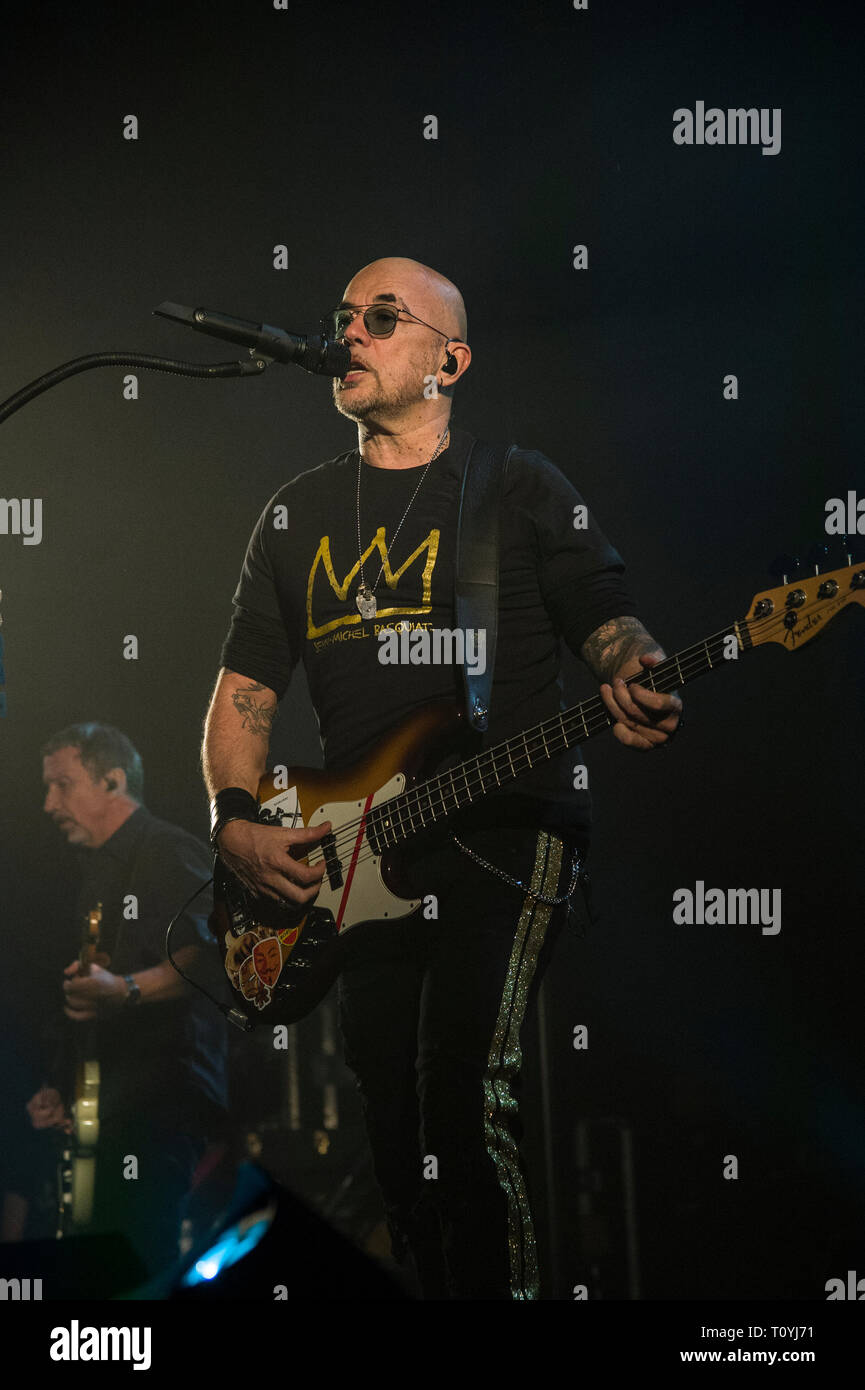 Compiègne, France. 22 Mar 2019. Pascal Obispo, vivre à Compiegne, France ; 22 mars 2019 Credit : Xavier Rockatansky/Alamy Live News Banque D'Images