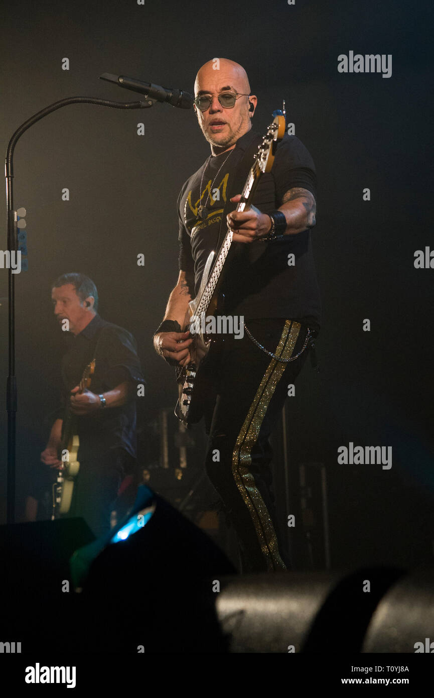 Compiègne, France. 22 Mar 2019. Pascal Obispo, vivre à Compiegne, France ; 22 mars 2019 Credit : Xavier Rockatansky/Alamy Live News Banque D'Images