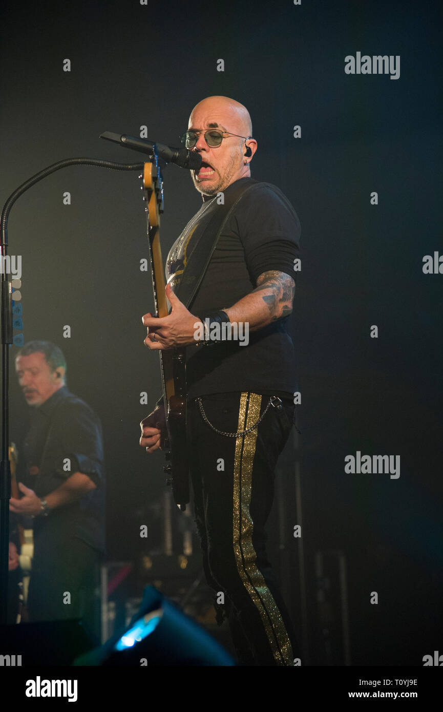 Compiègne, France. 22 Mar 2019. Pascal Obispo, vivre à Compiegne, France ; 22 mars 2019 Credit : Xavier Rockatansky/Alamy Live News Banque D'Images