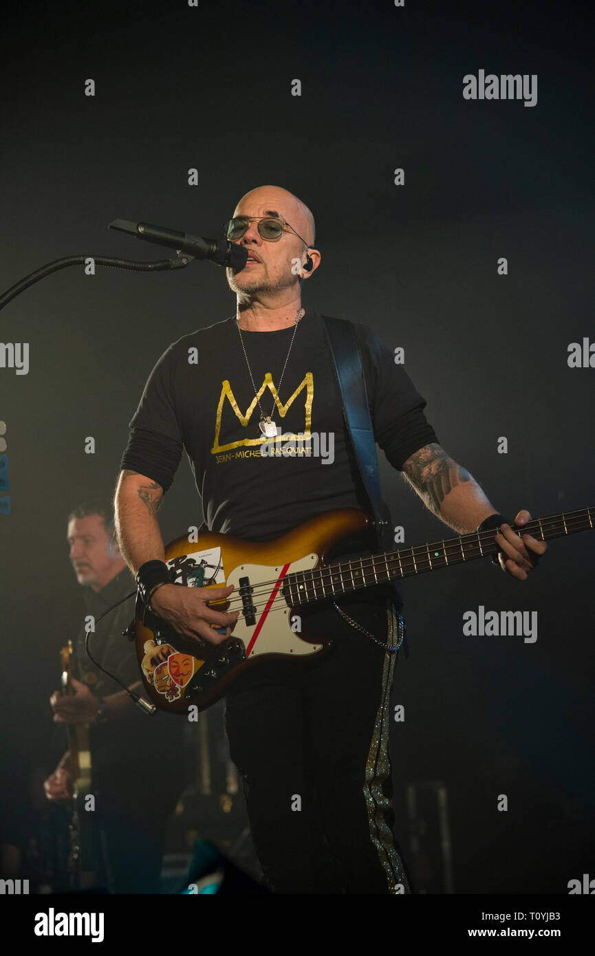 Compiègne, France. 22 Mar 2019. Pascal Obispo, vivre à Compiegne, France ; 22 mars 2019 Credit : Xavier Rockatansky/Alamy Live News Banque D'Images