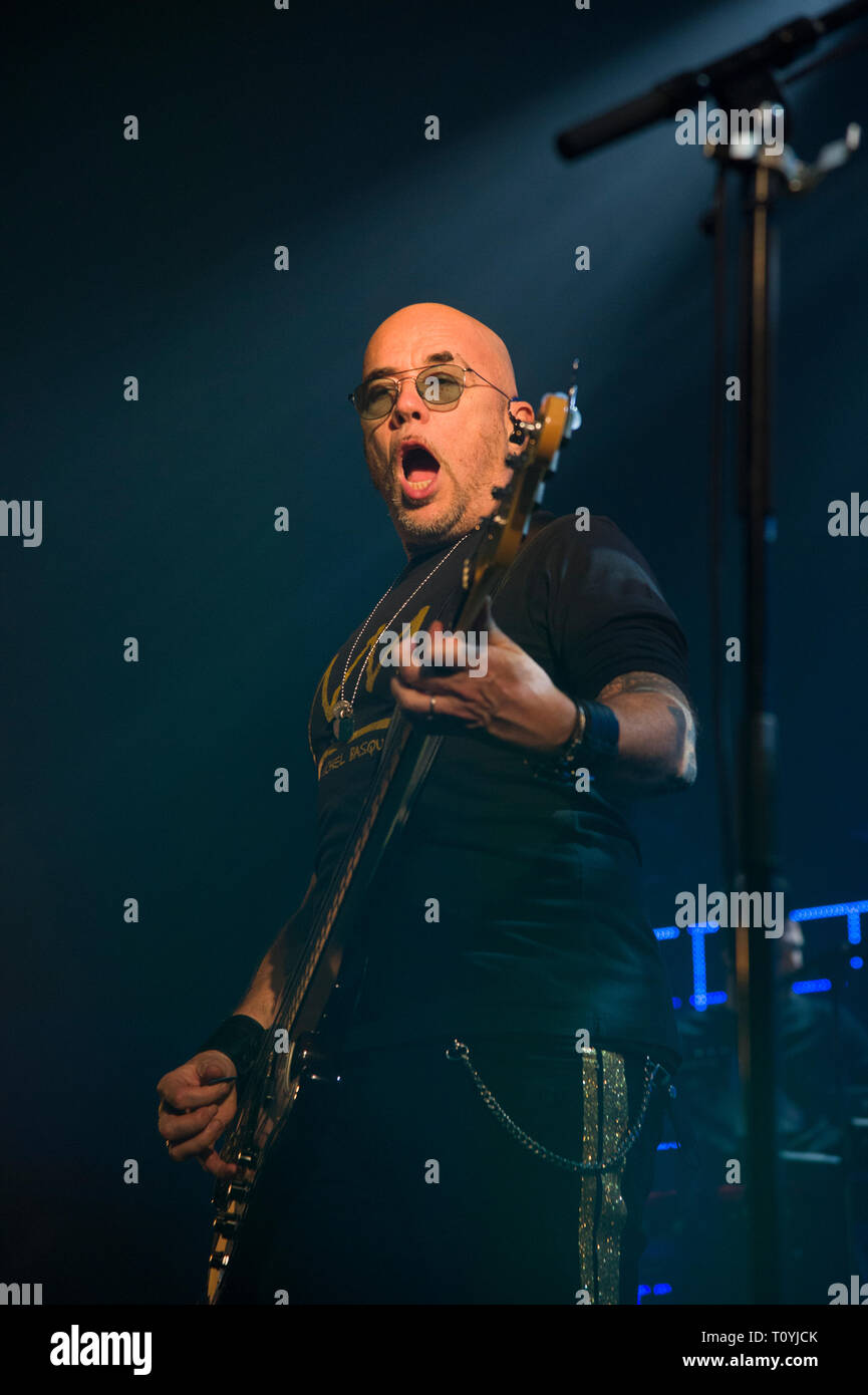 Compiègne, France. 22 Mar 2019. Pascal Obispo, vivre à Compiegne, France ; 22 mars 2019 Credit : Xavier Rockatansky/Alamy Live News Banque D'Images