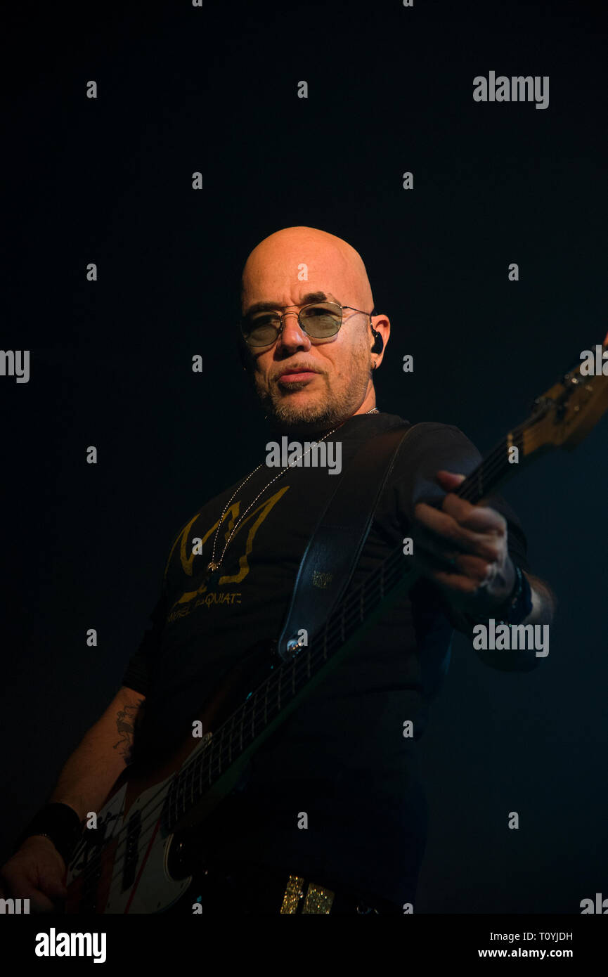 Compiègne, France. 22 Mar 2019. Pascal Obispo, vivre à Compiegne, France ; 22 mars 2019 Credit : Xavier Rockatansky/Alamy Live News Banque D'Images