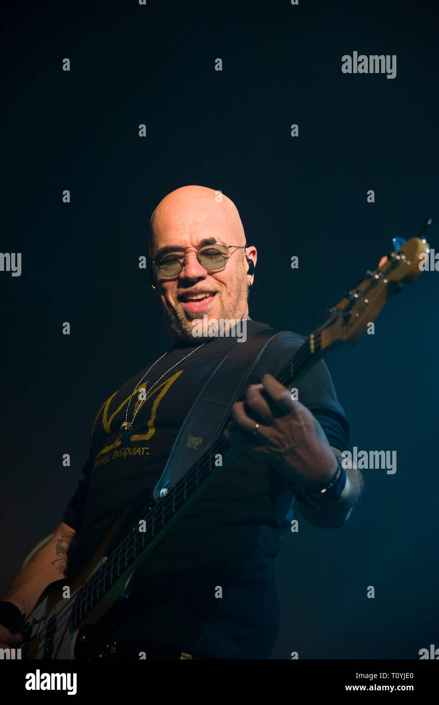 Compiègne, France. 22 Mar 2019. Pascal Obispo, vivre à Compiegne, France ; 22 mars 2019 Credit : Xavier Rockatansky/Alamy Live News Banque D'Images