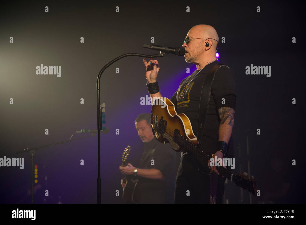 Compiègne, France. 22 Mar 2019. Pascal Obispo, vivre à Compiegne, France ; 22 mars 2019 Credit : Xavier Rockatansky/Alamy Live News Banque D'Images