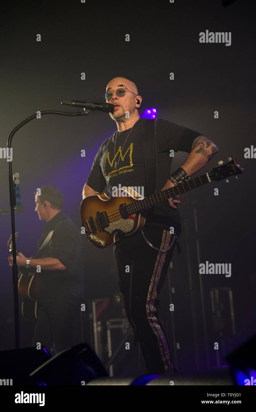 Compiègne, France. 22 Mar 2019. Pascal Obispo, vivre à Compiegne, France ; 22 mars 2019 Credit : Xavier Rockatansky/Alamy Live News Banque D'Images