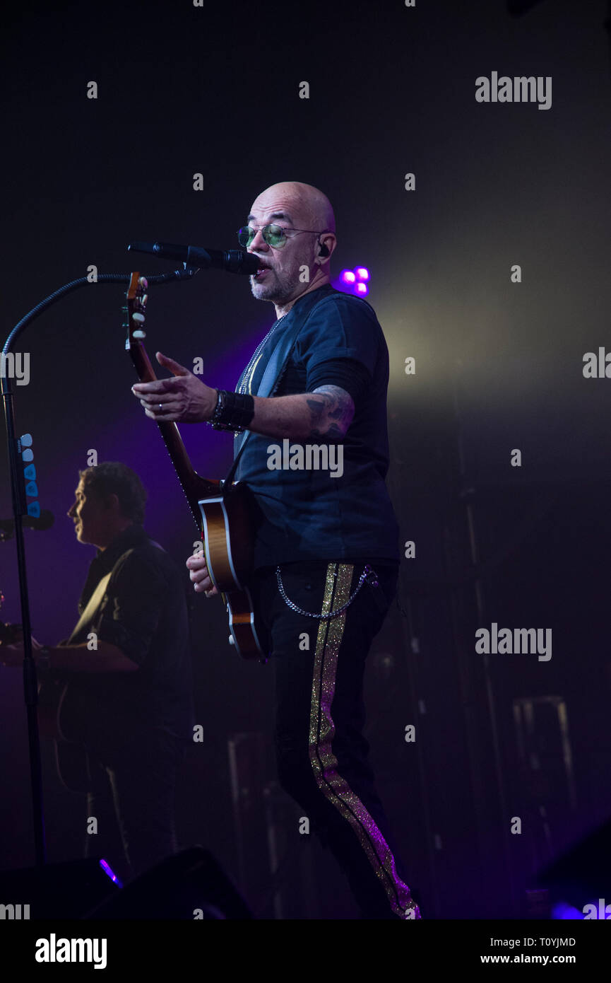 Compiègne, France. 22 Mar 2019. Pascal Obispo, vivre à Compiegne, France ; 22 mars 2019 Credit : Xavier Rockatansky/Alamy Live News Banque D'Images